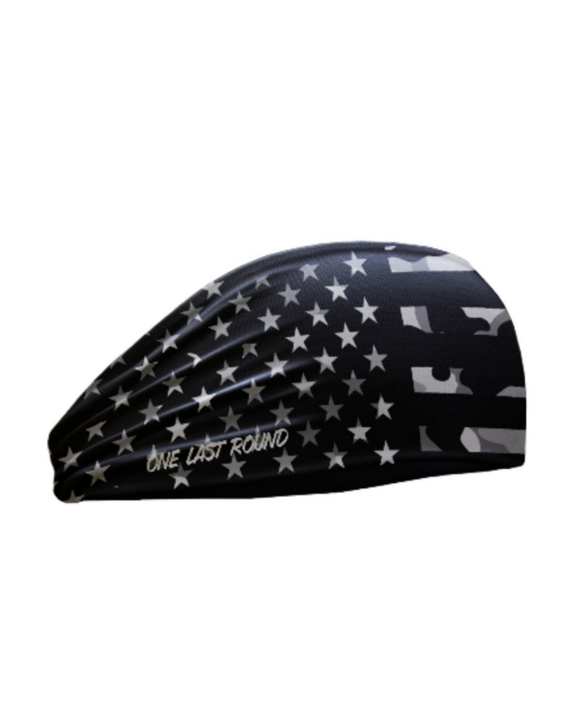 Blackout American Flag Headband - One Last Round